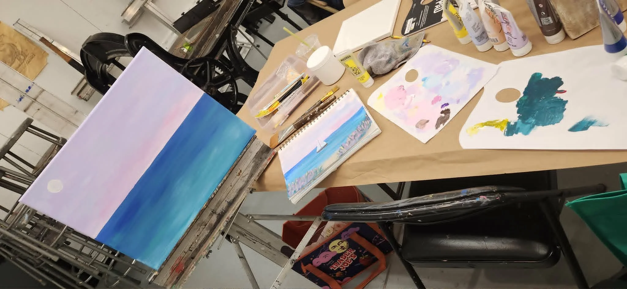 Practice in the studio