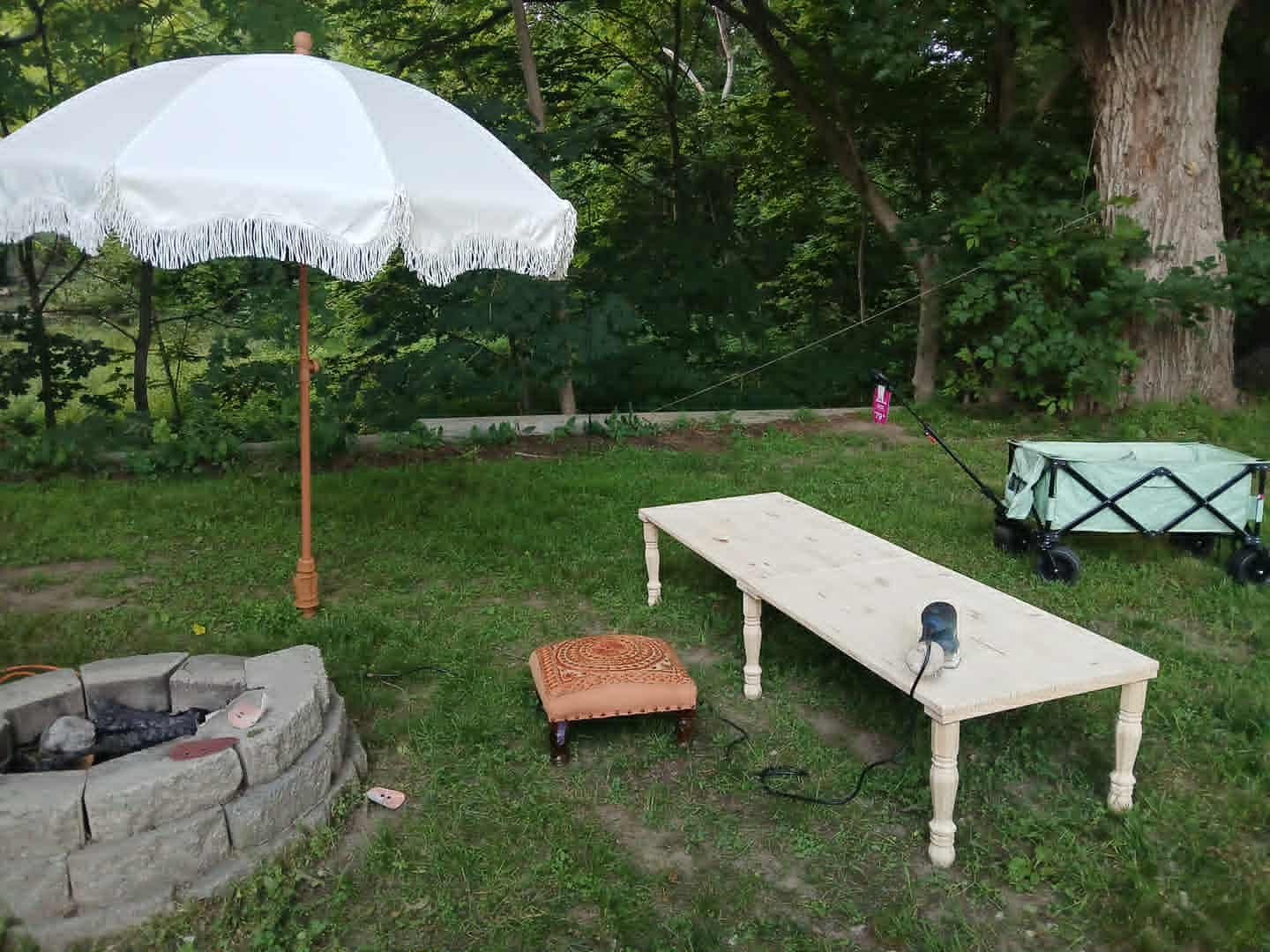 Building the table! 
