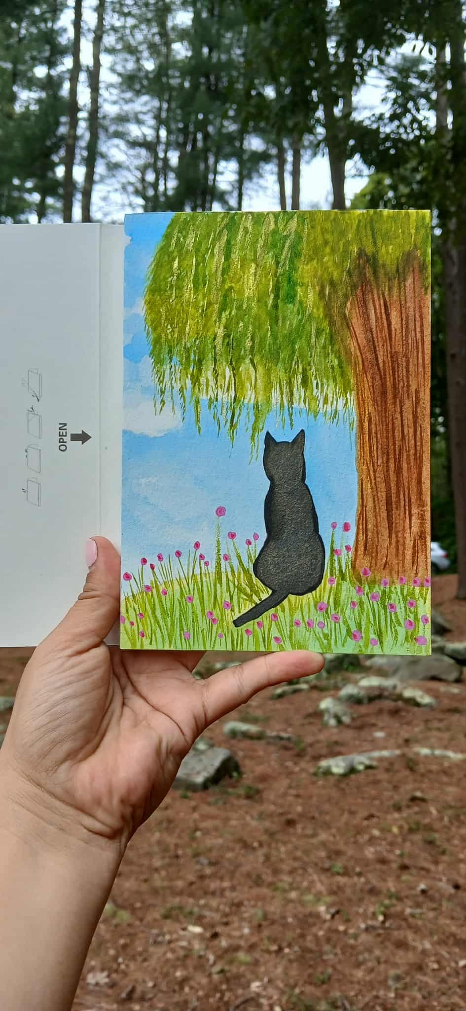Practice - inspired by another ( water color) 
