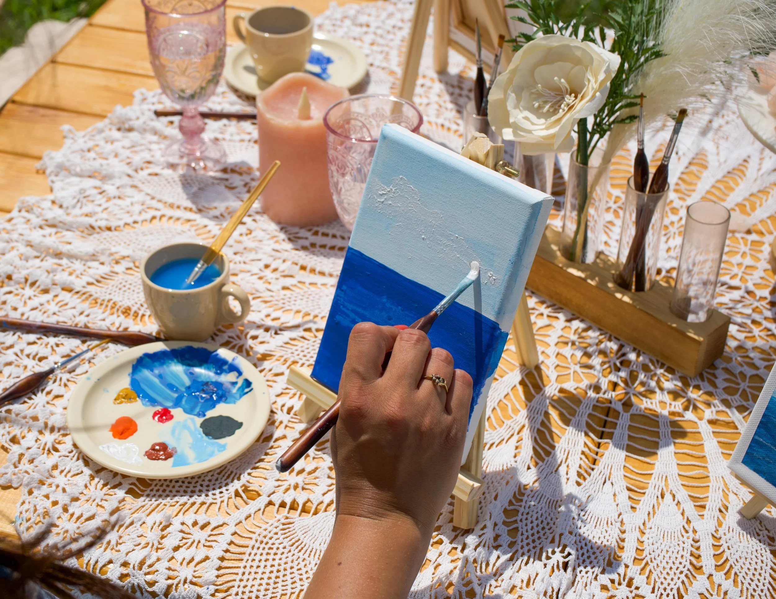 Acrylic & Tea