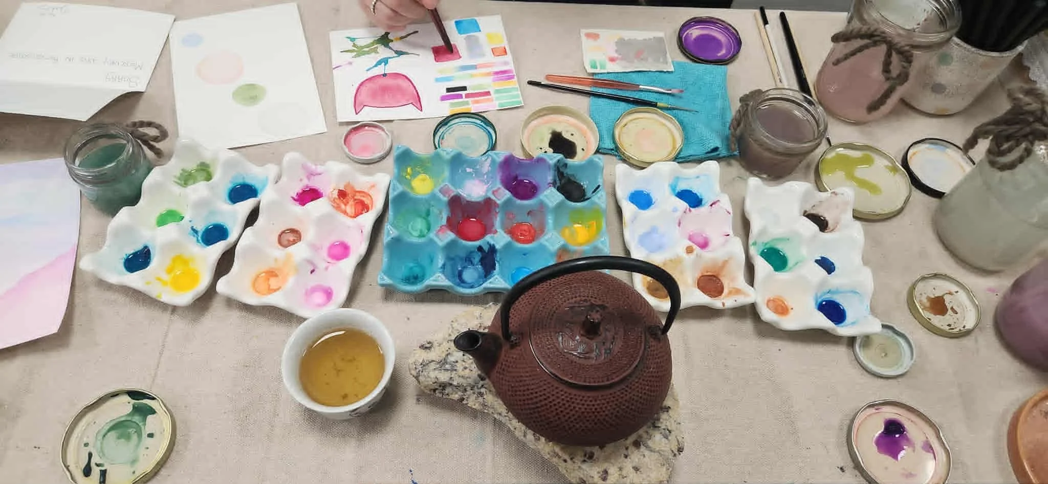 Creating Space ( work done by guest during event)