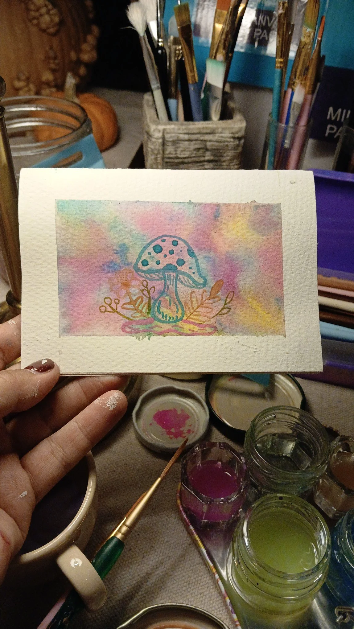 Ground, create and let your imagination bloom! (medium - water color)