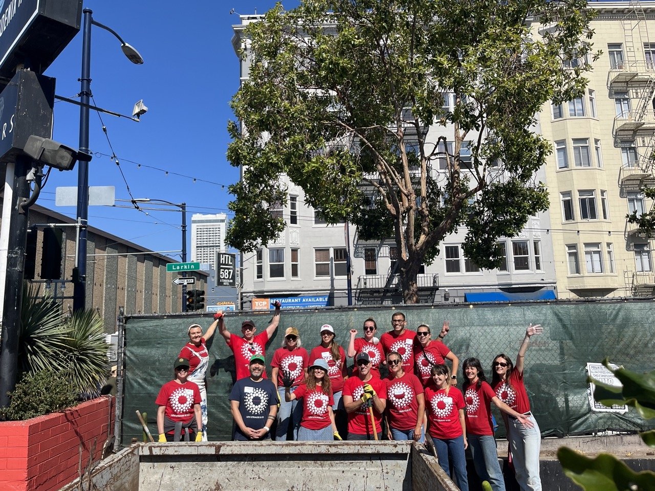Corporate and community volunteers