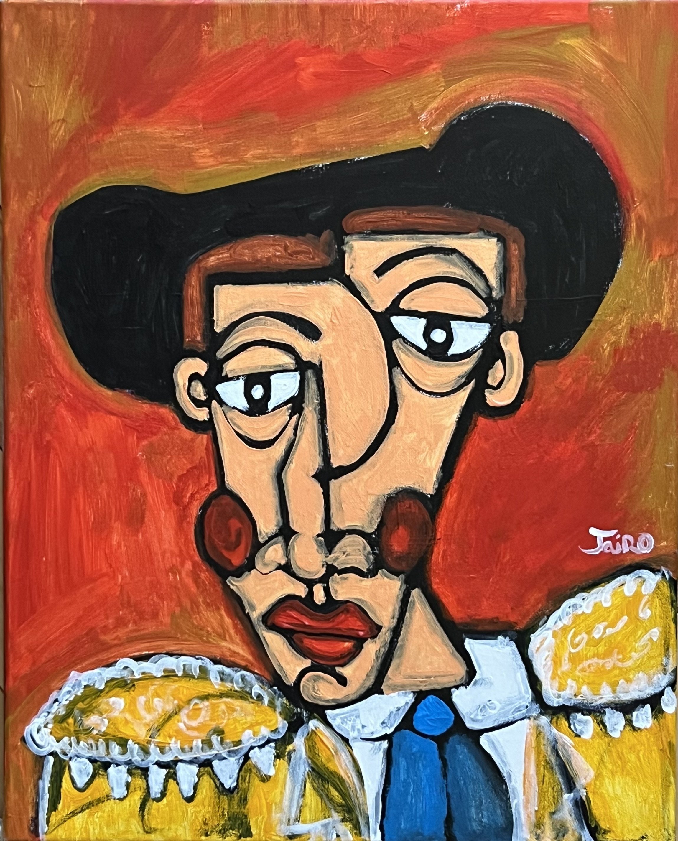 Bullfighter in orange