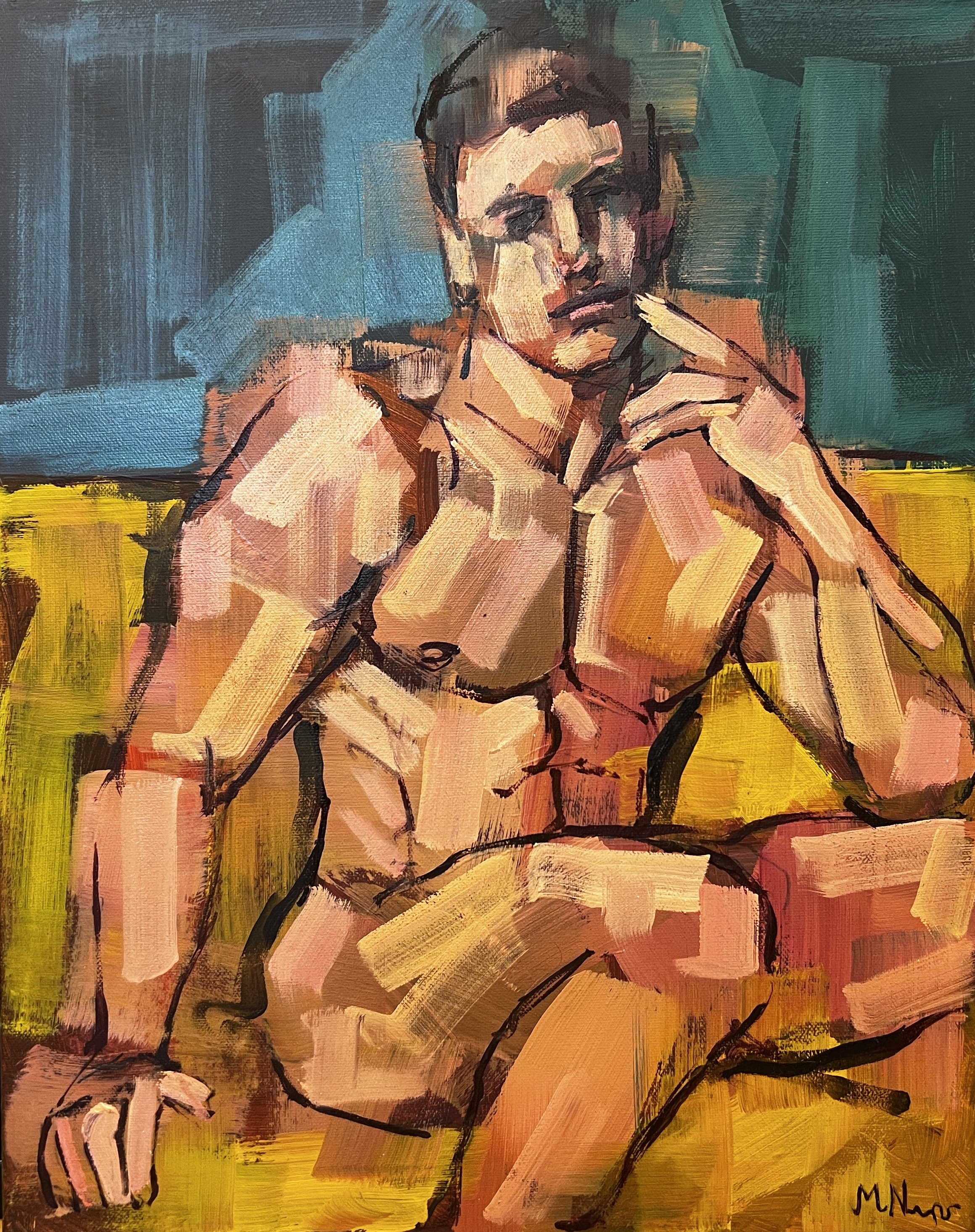 Male nude portrait