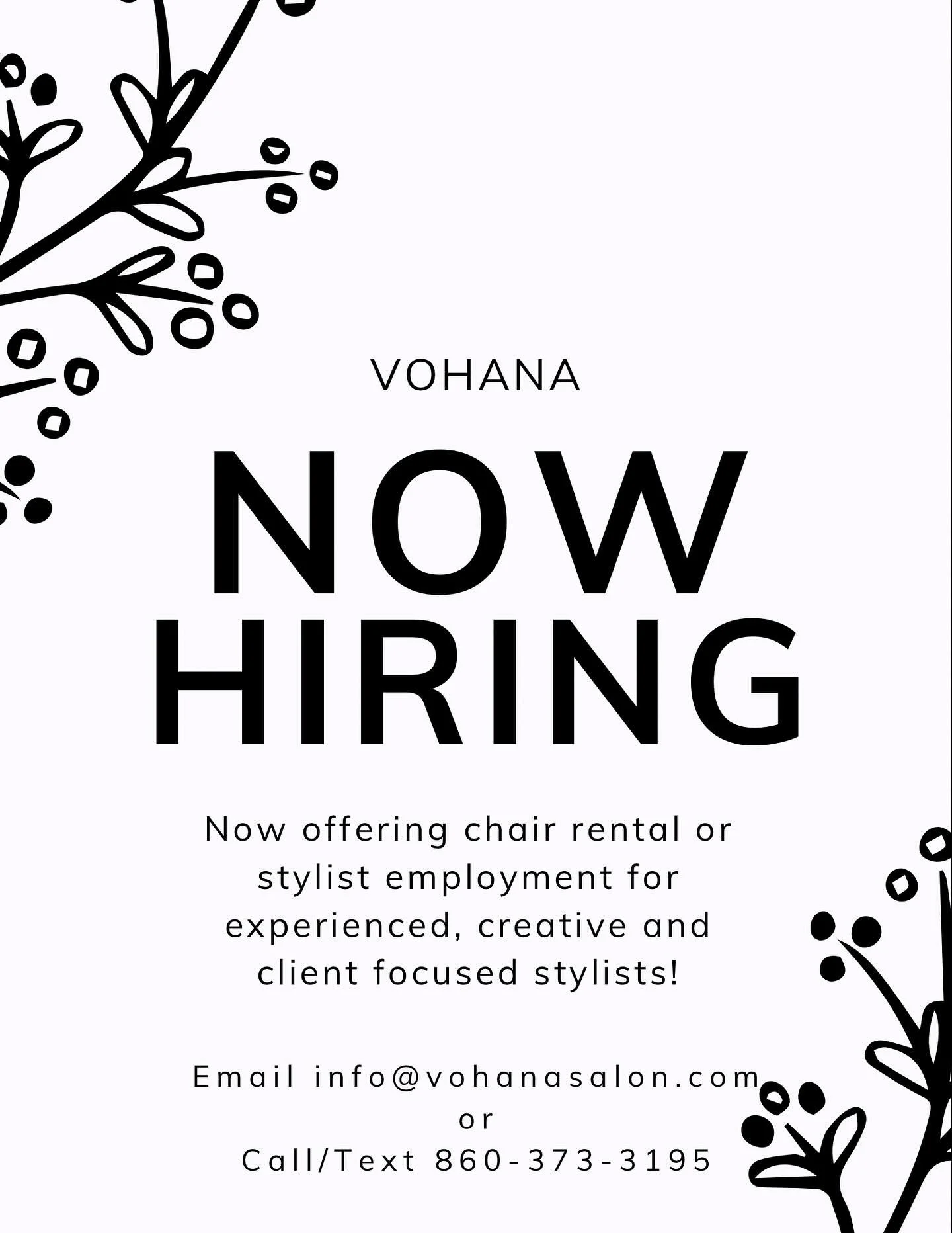 NOW HIRING for our NIANTIC location!! #cthair #ctstylist #nianticct #cthairstylist #colorist #hairdesign #customerservice