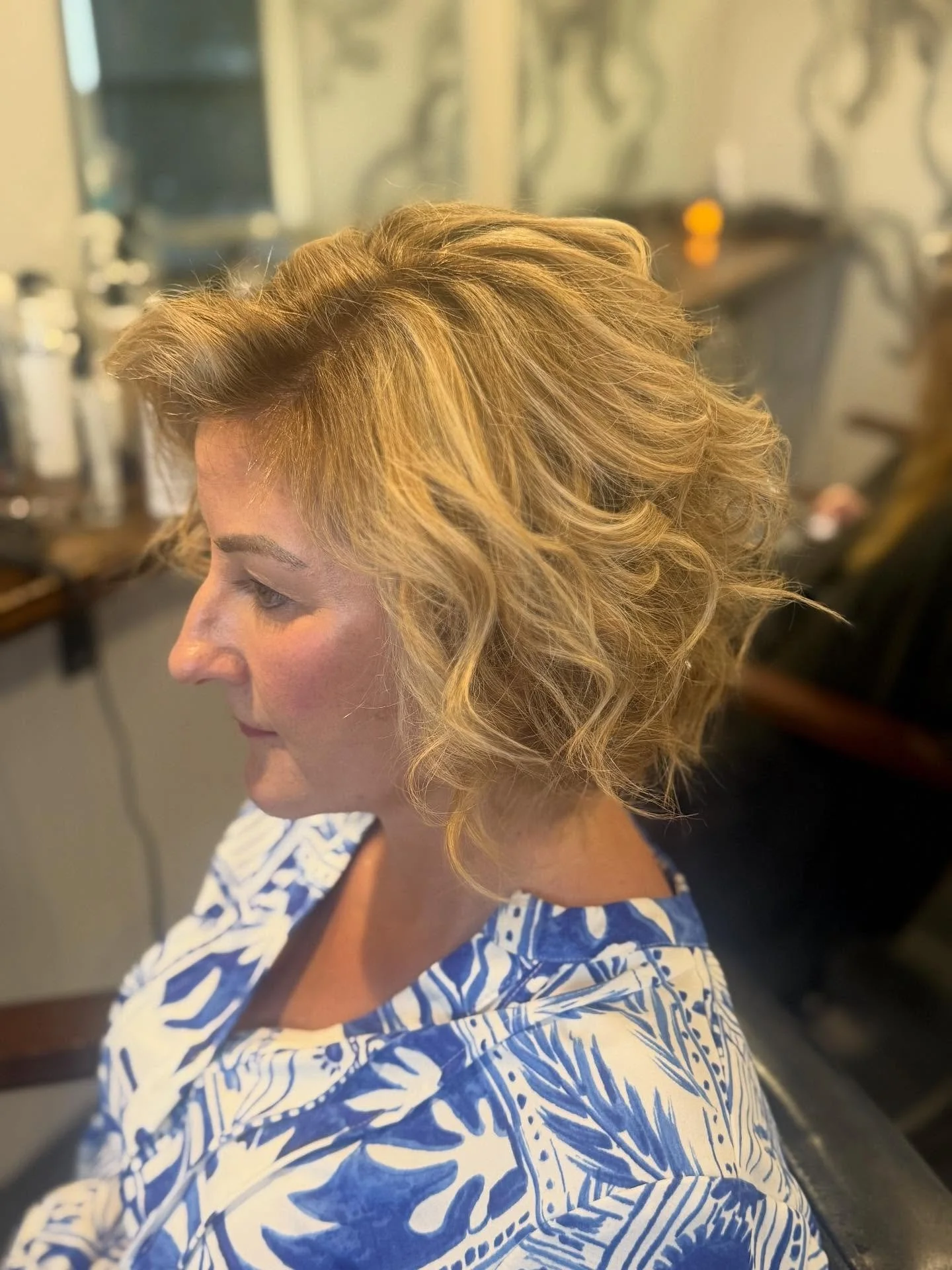 Working with this beauty is always a pleasure. 🤩 #ctstylist #ctcolorist #mysticct⚓️ #hair #textured #goldenblonde #ctsalon #cthairsalon