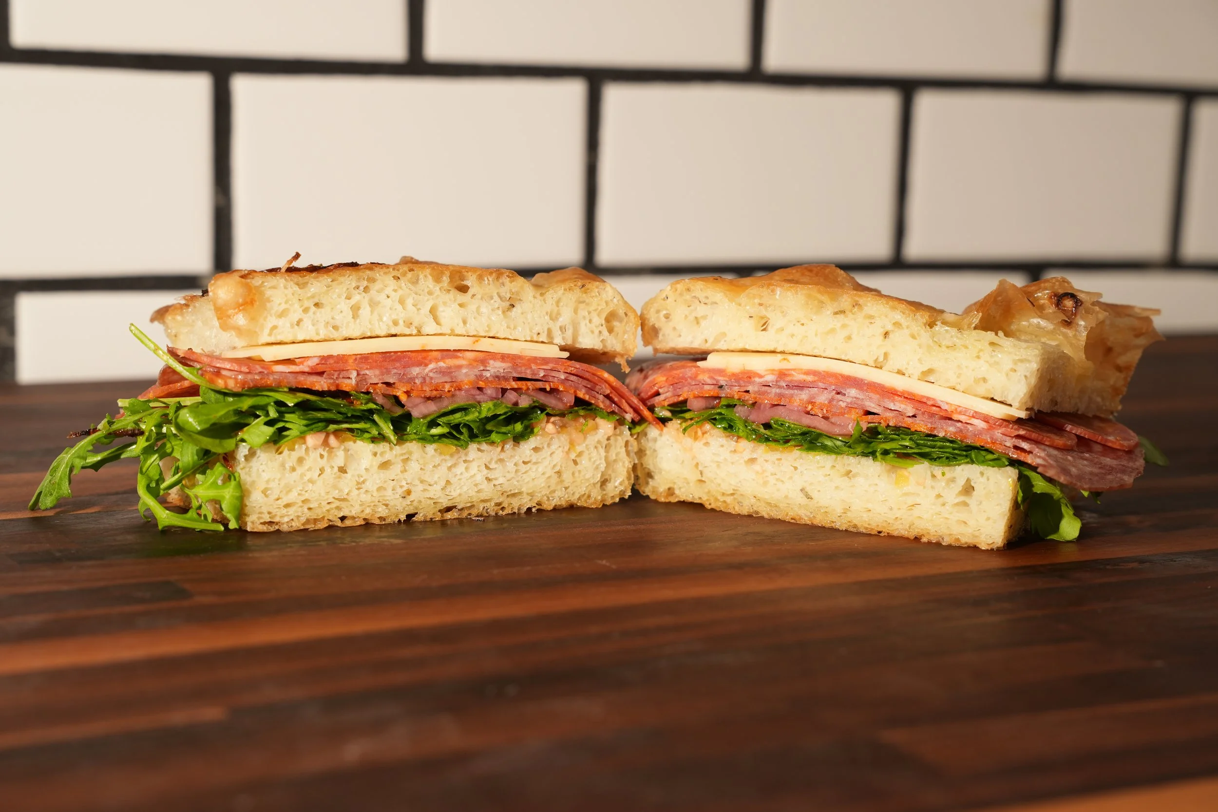 Newport Beach best sandwich, fresh focaccia sandwich in Newport Beach CA and Balboa Island. Zay'z Artisanal Deli in Newport Beach.