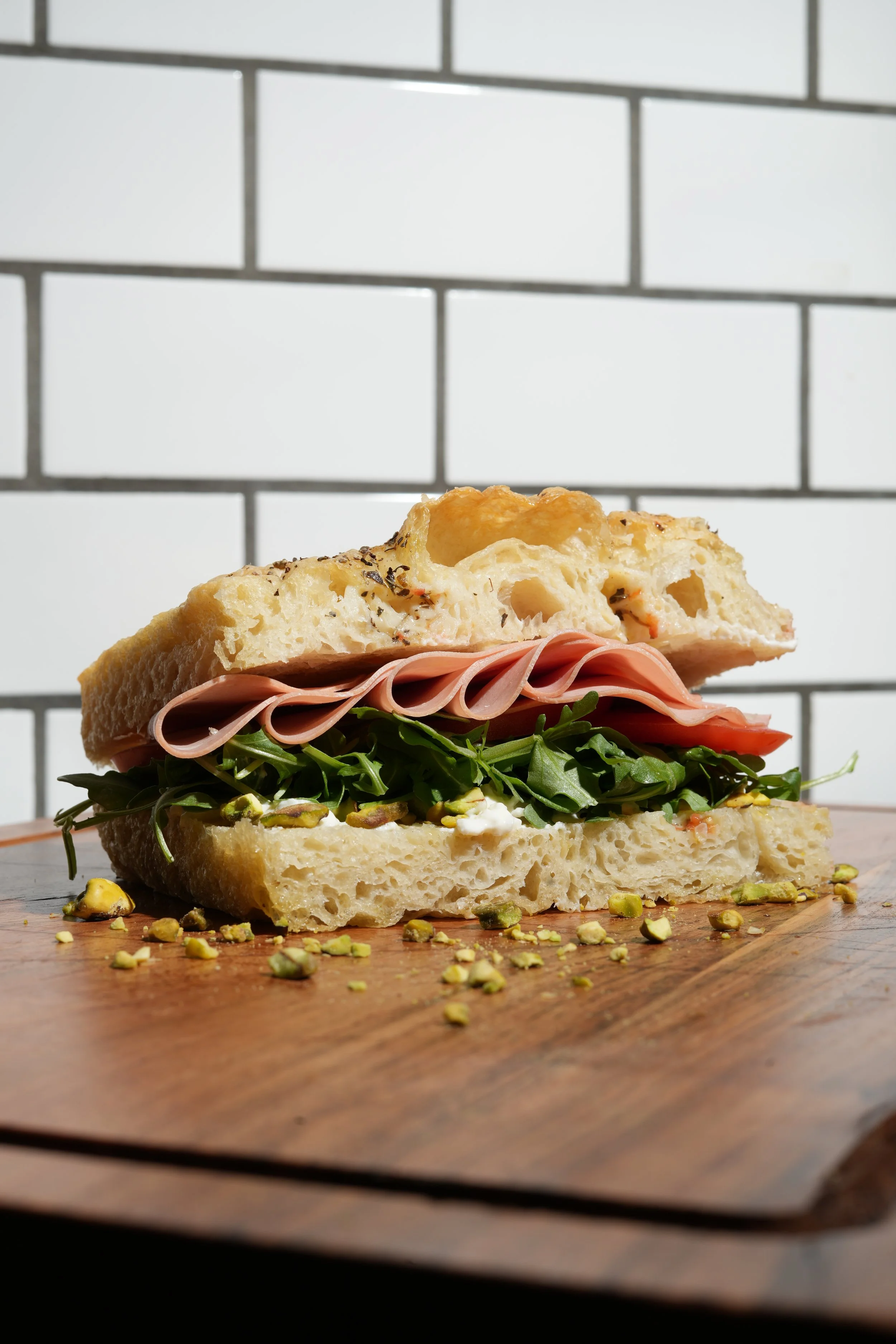Newport Beach best sandwich, fresh focaccia sandwich in Newport Beach CA and Balboa Island. Zay'z Artisanal Deli in Newport Beach.