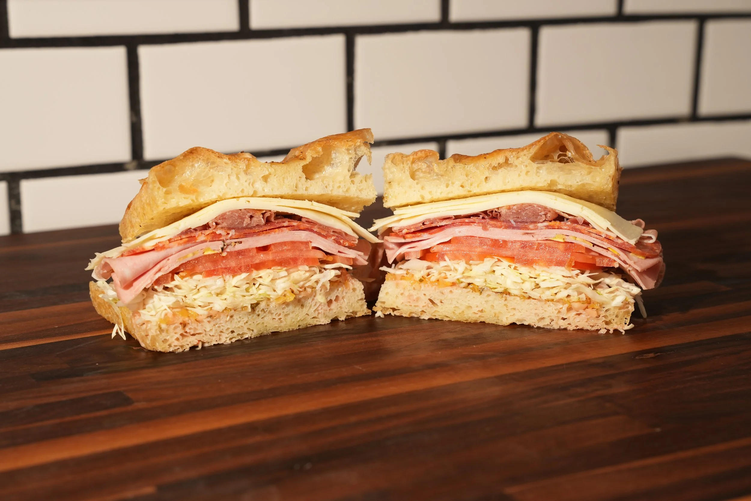 Newport Beach best sandwich, fresh focaccia sandwich in Newport Beach CA and Balboa Island. Zay'z Artisanal Deli in Newport Beach.