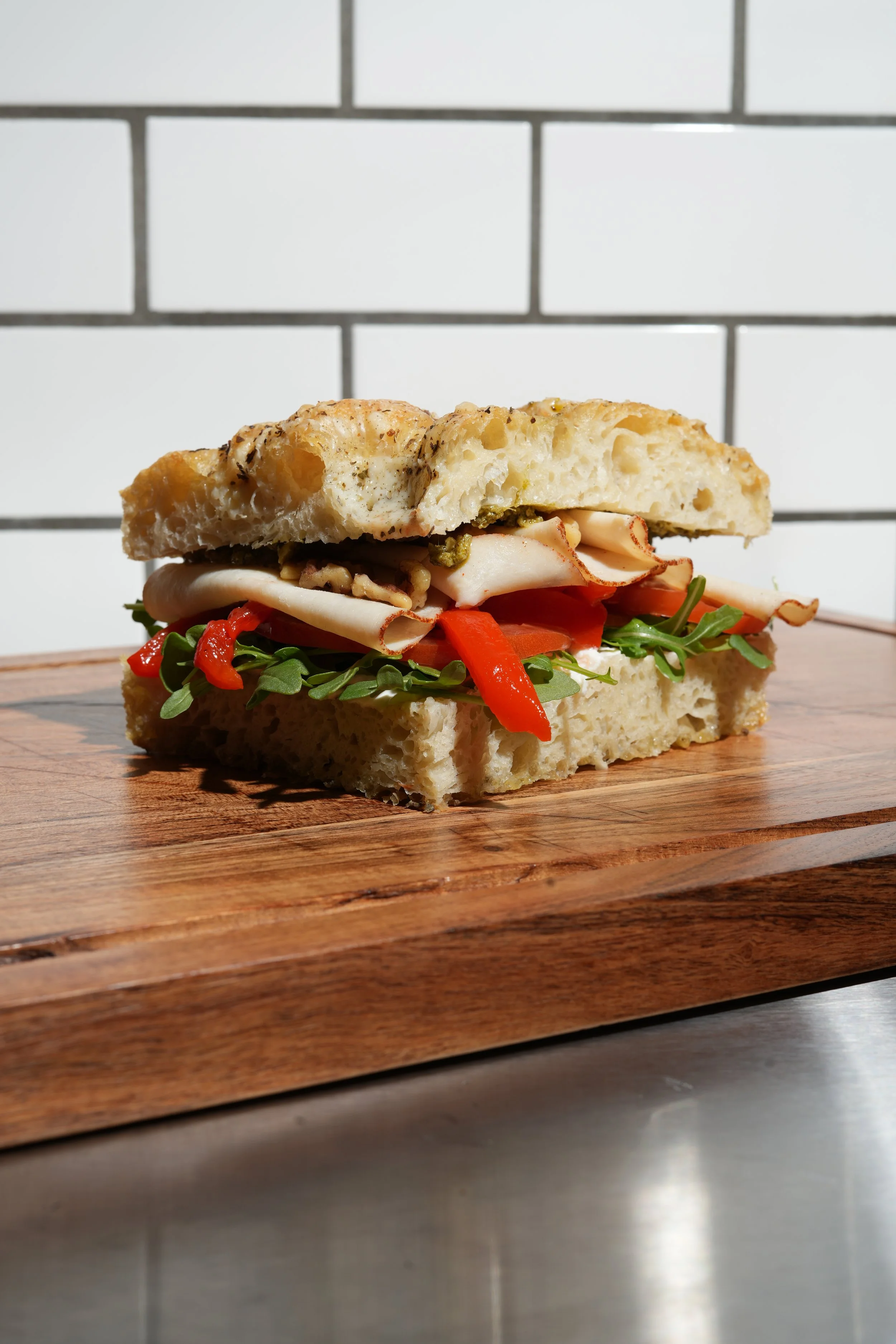 Newport Beach best sandwich, fresh focaccia sandwich in Newport Beach CA and Balboa Island. Zay'z Artisanal Deli in Newport Beach.