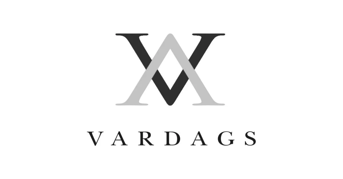 A logo with two overlapping letters W and A, the W is black and the A is gray, with the word VARDAGS in black uppercase letters underneath.