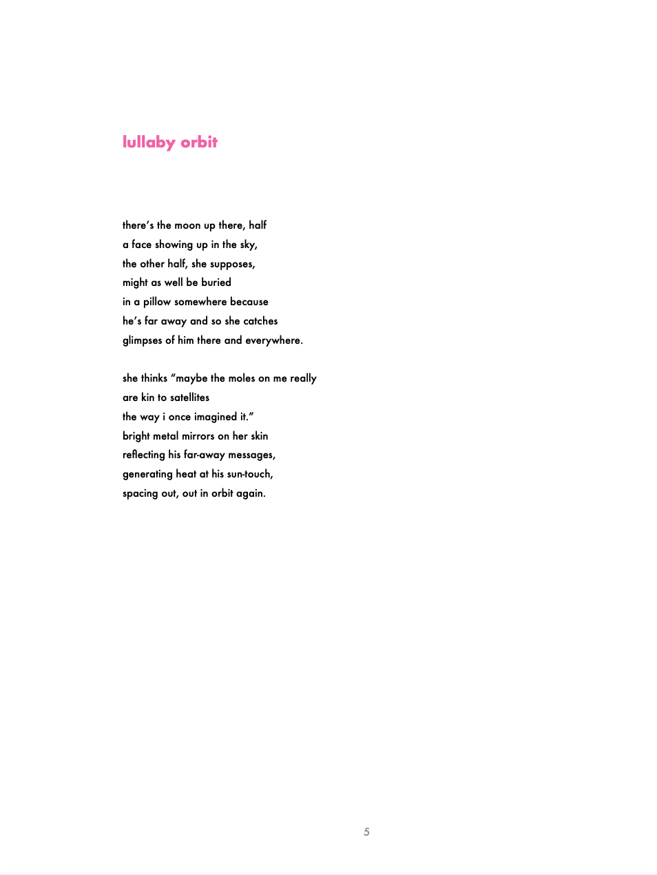 lullaby orbit poem