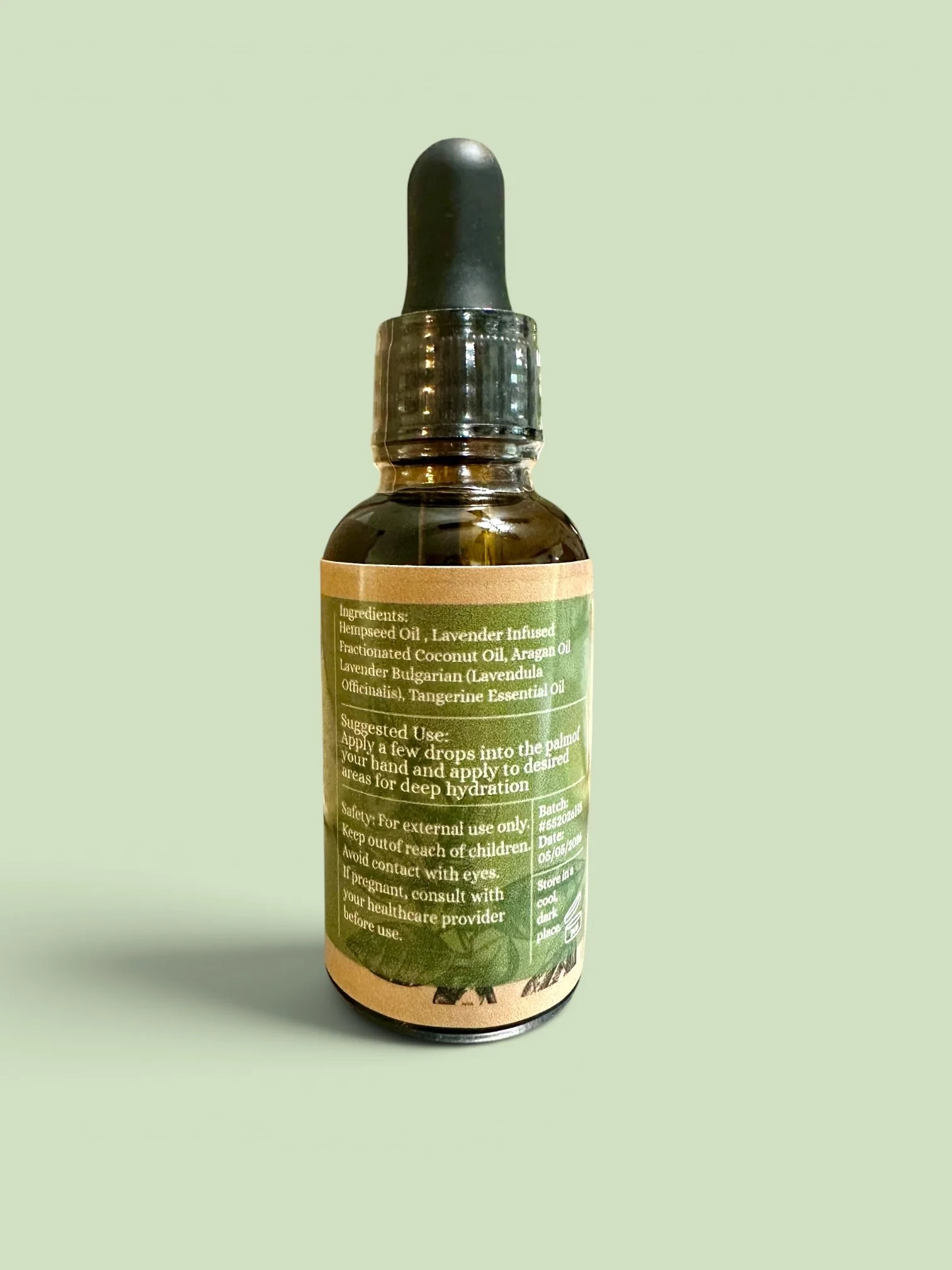 Back of hempseed oill lav tang .JPG