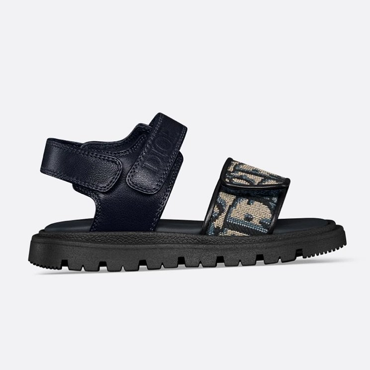 BABY BOY SHOES - DIOR - Baby Sandal Navy Blue 🖌️ https://www.minihautecouture.com #dior#babydior