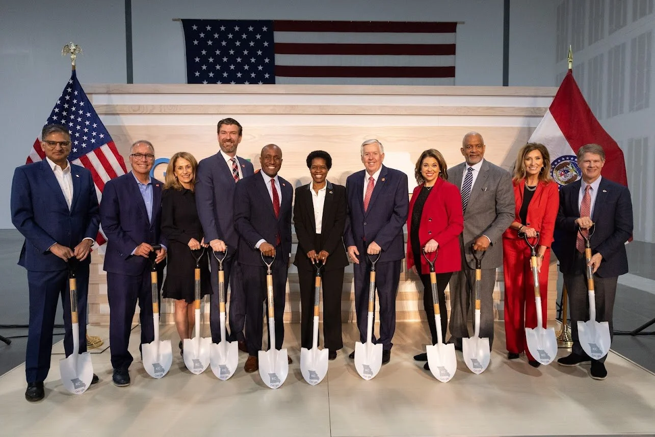 Press conference setup