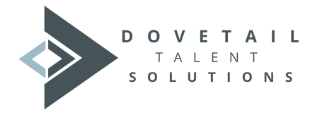 Dovetail Talent Solutions logo with a stylized arrow and text