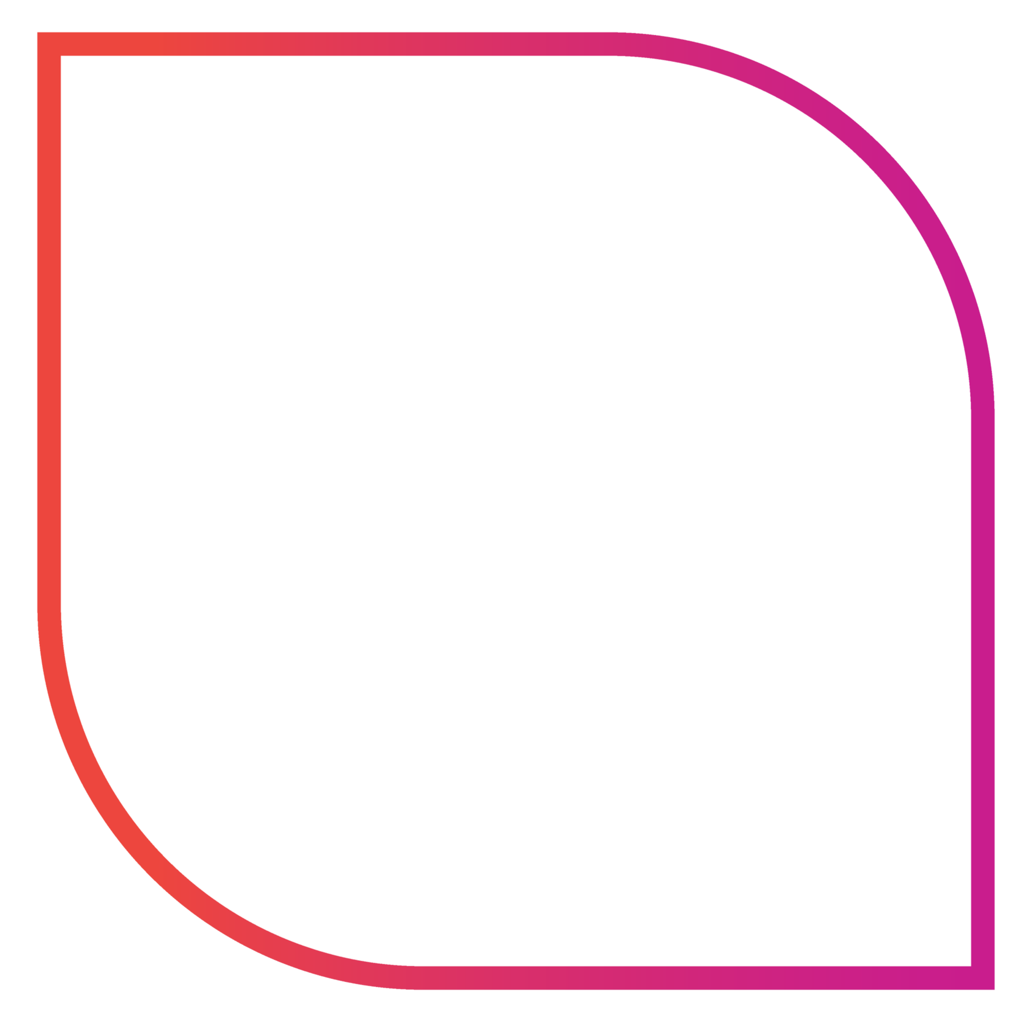rounded square drop pink and orange