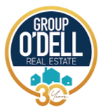 Group O'Dell Real Estate logo with text and a house icon