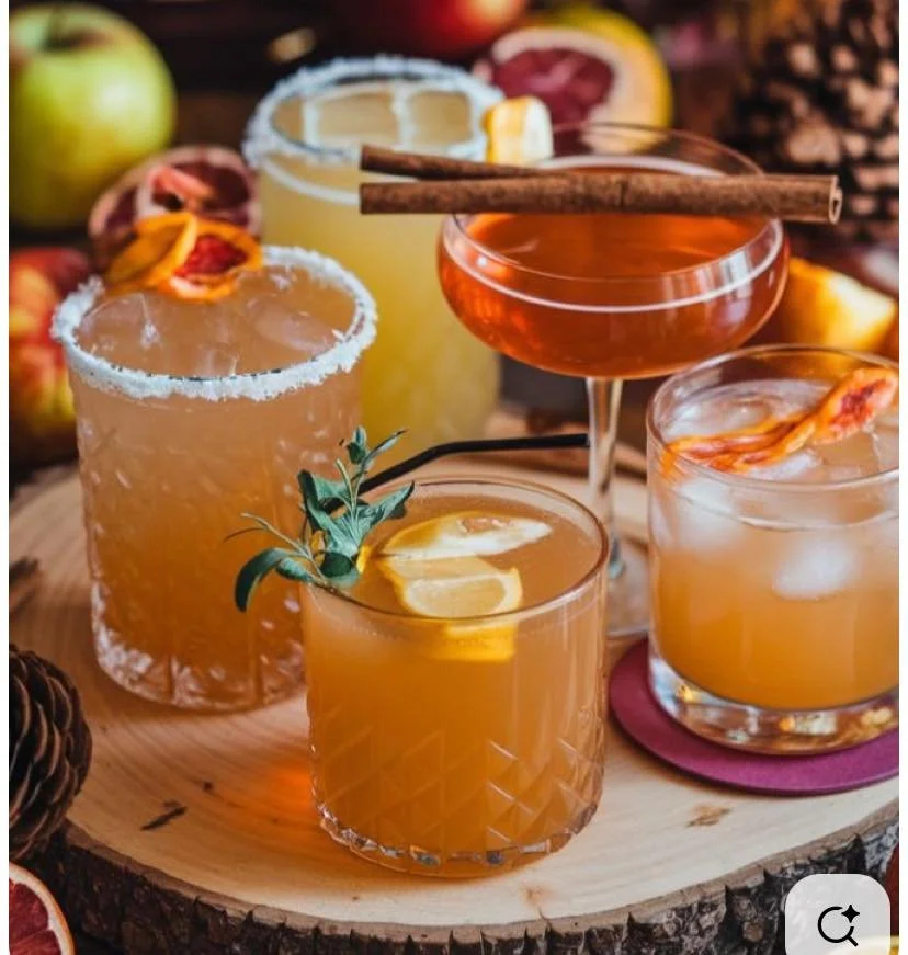 If your wedding vibe was a fall drink, what would it be? #mocktails #Carmel #apple #carmelapplecider #toastedmarshmallowlatte #pumpkin #spice #mimosa #pumpkinspicemimosa #carmelapplecidersangria