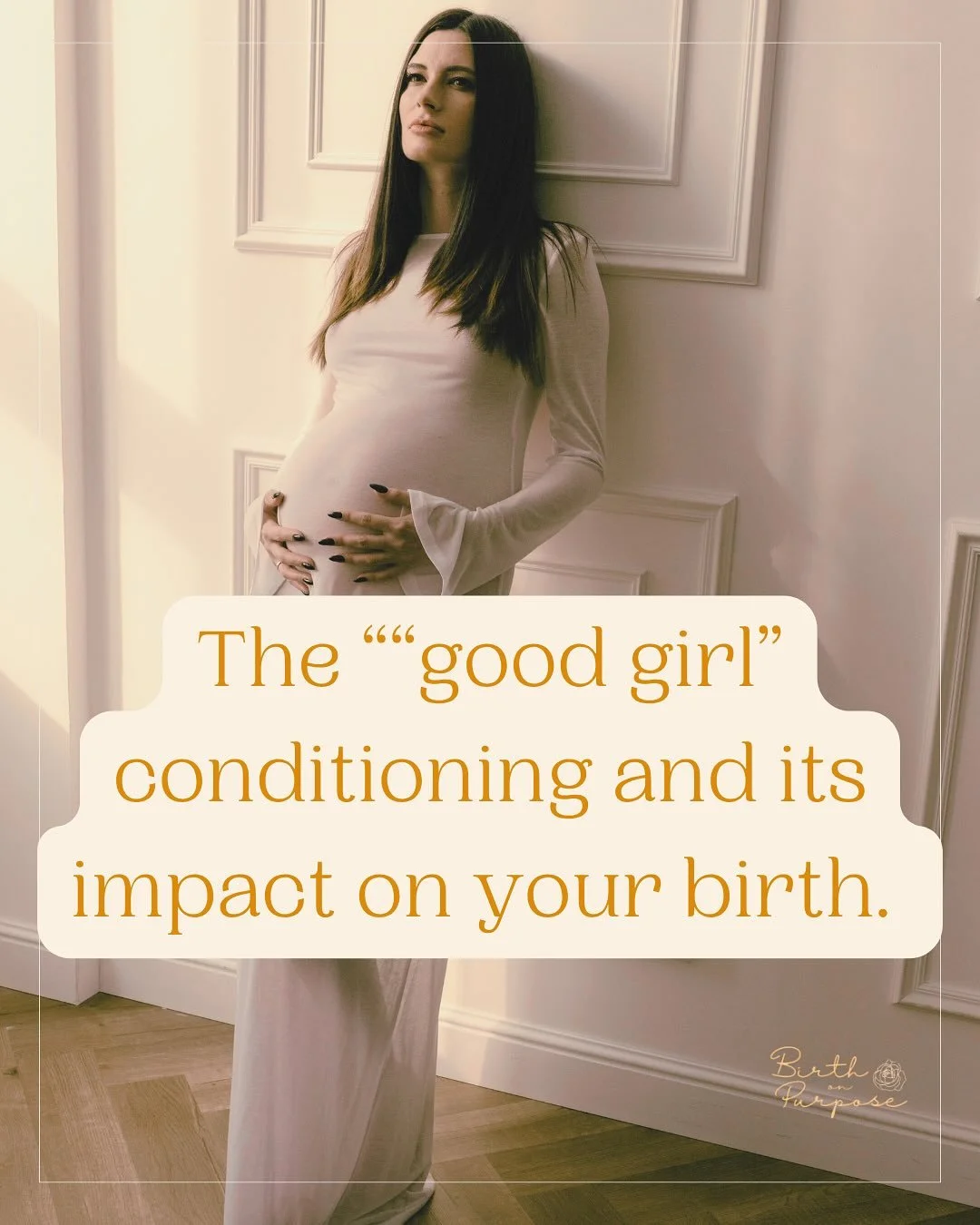 ✨ Scroll through all the slides ✨

How familiar does this feel?
It was how I lived through multiple pregnancies and births. The truth is many of us have been taught to be &ldquo;good girls&rdquo; to be quiet, to be obedient, to be pleasing to everyon
