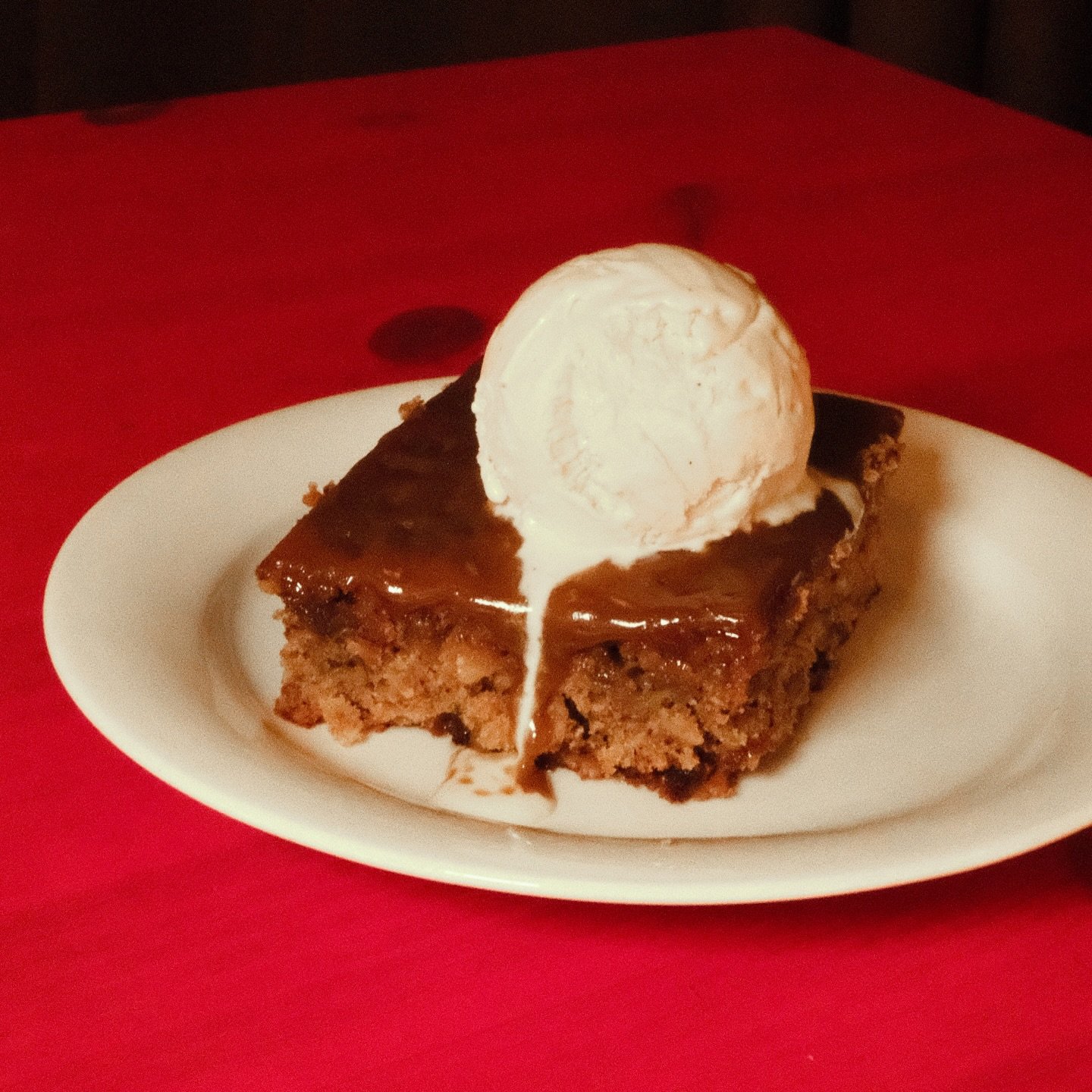 People have been loving our Miso Caramel Banana Cake (L) for a while now, so it&rsquo;s time to give it a proper intro.
Ripe bananas, a little miso for depth, toasted walnuts, and a caramel-toffee soak that keeps it soft.
Goes even better with a scoo