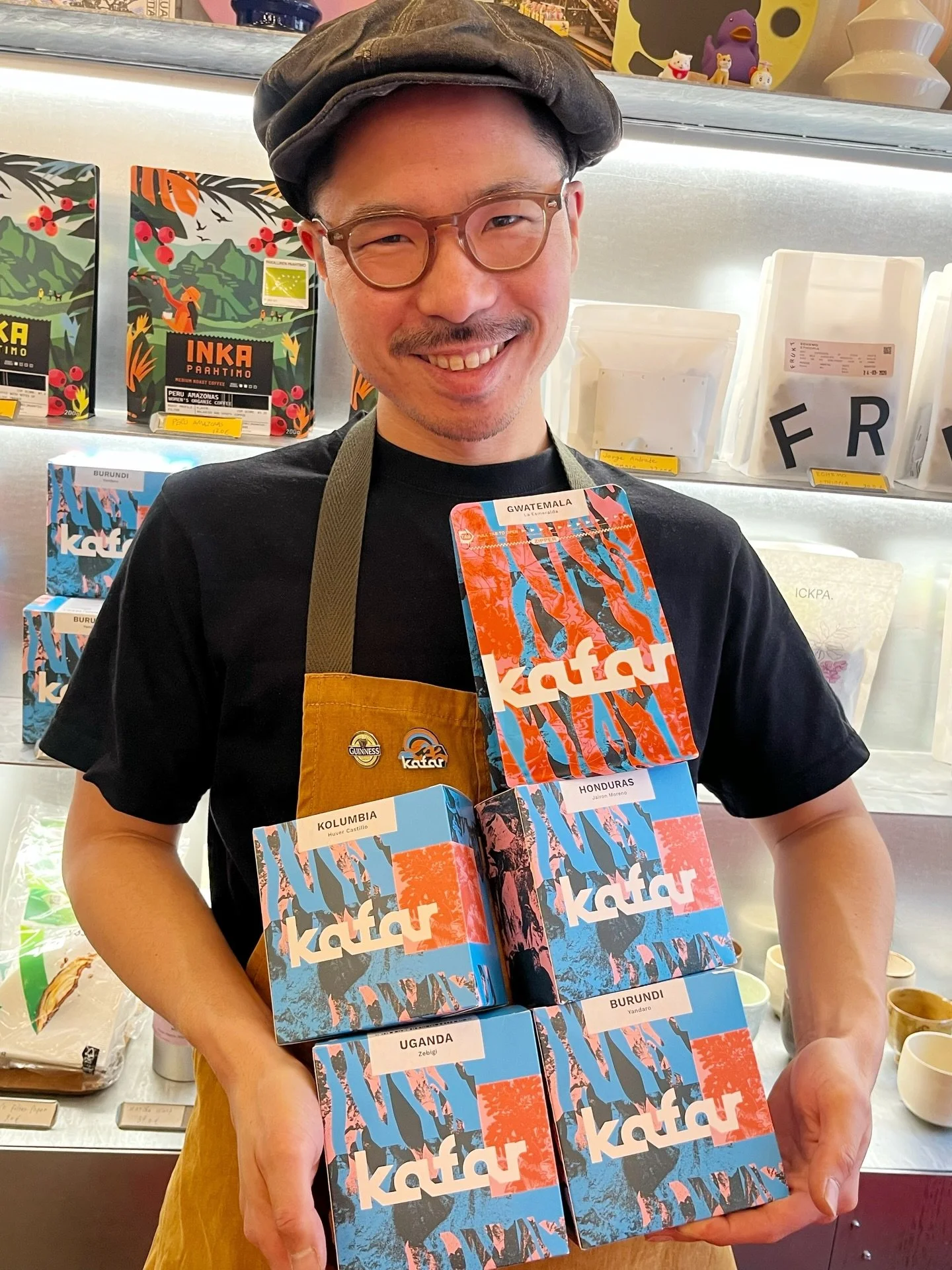 New beans on the shelf: @kafarpalarniakawy from Poland 🇵🇱
Founded in Gliwice by a group of baristas, Kafar brings a colourful and carefully roasted selection of specialty coffees from around the world.

Available now at @elfant_helsinki . Come by, 