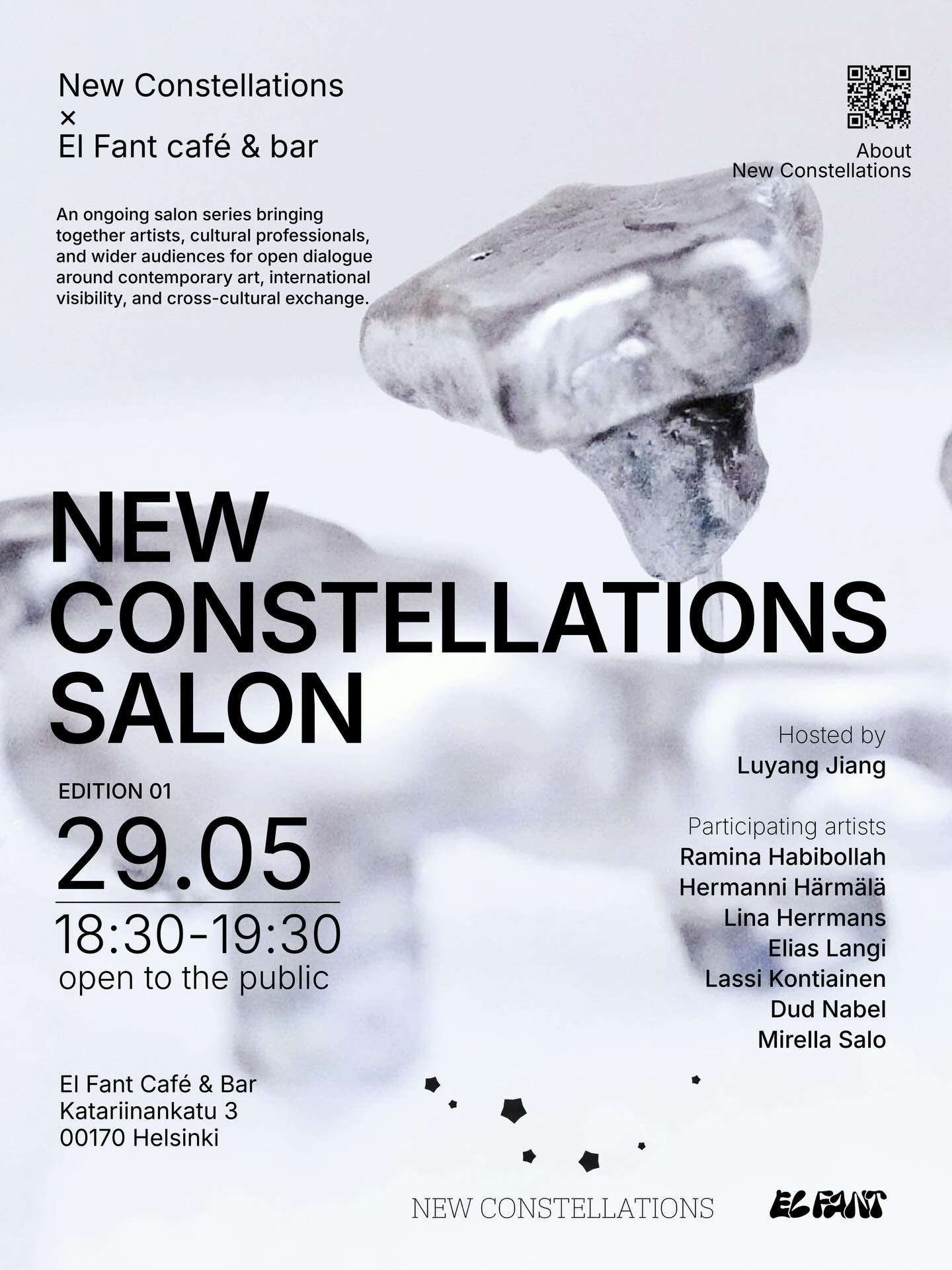 ✨New Constellations Salon 
We&rsquo;re launching a new ongoing salon series together with @newconstellationsart &mdash; bringing artists, cultural professionals, and curious audiences together for open dialogue around contemporary art, international 