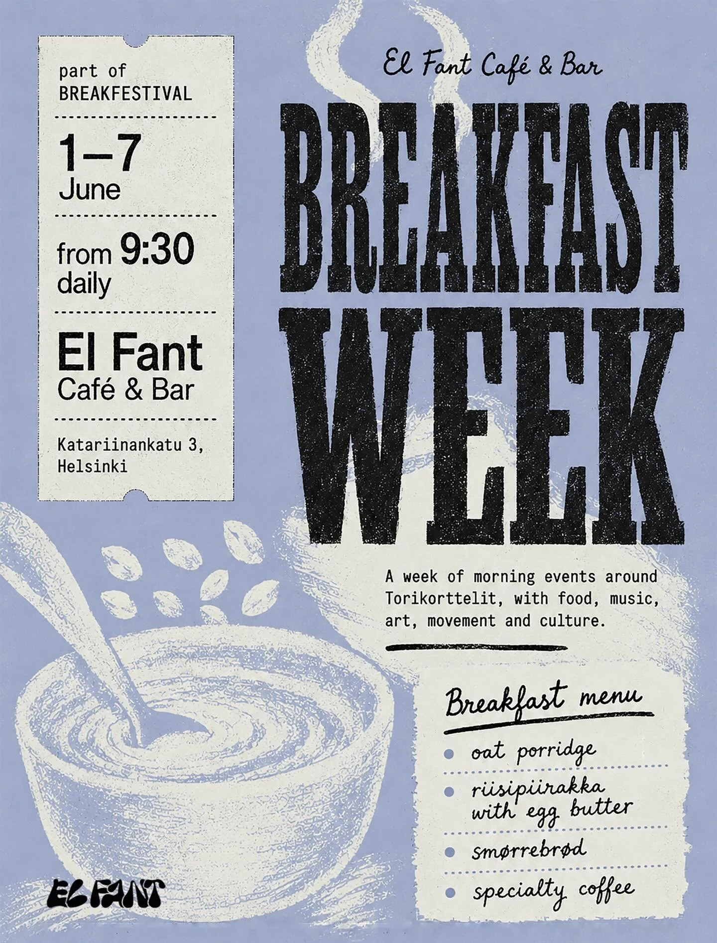 Next week, Breakfestival brings a week of morning events to the seaside city centre.
From 1&ndash;7 June, the festival celebrates mornings through food, music, art, movement, and culture around Torikorttelit, the market area, and the Old Market Hall.