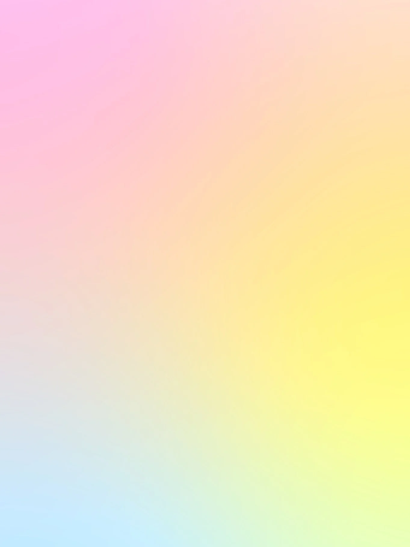 Dégradé de couleurs pastel allant du rose au jaune clair.