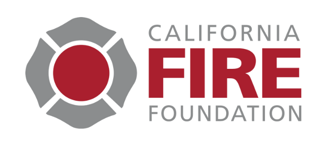 Logo of California Fire Foundation featuring a gray and red fire department emblem with the text 'California Fire Foundation'