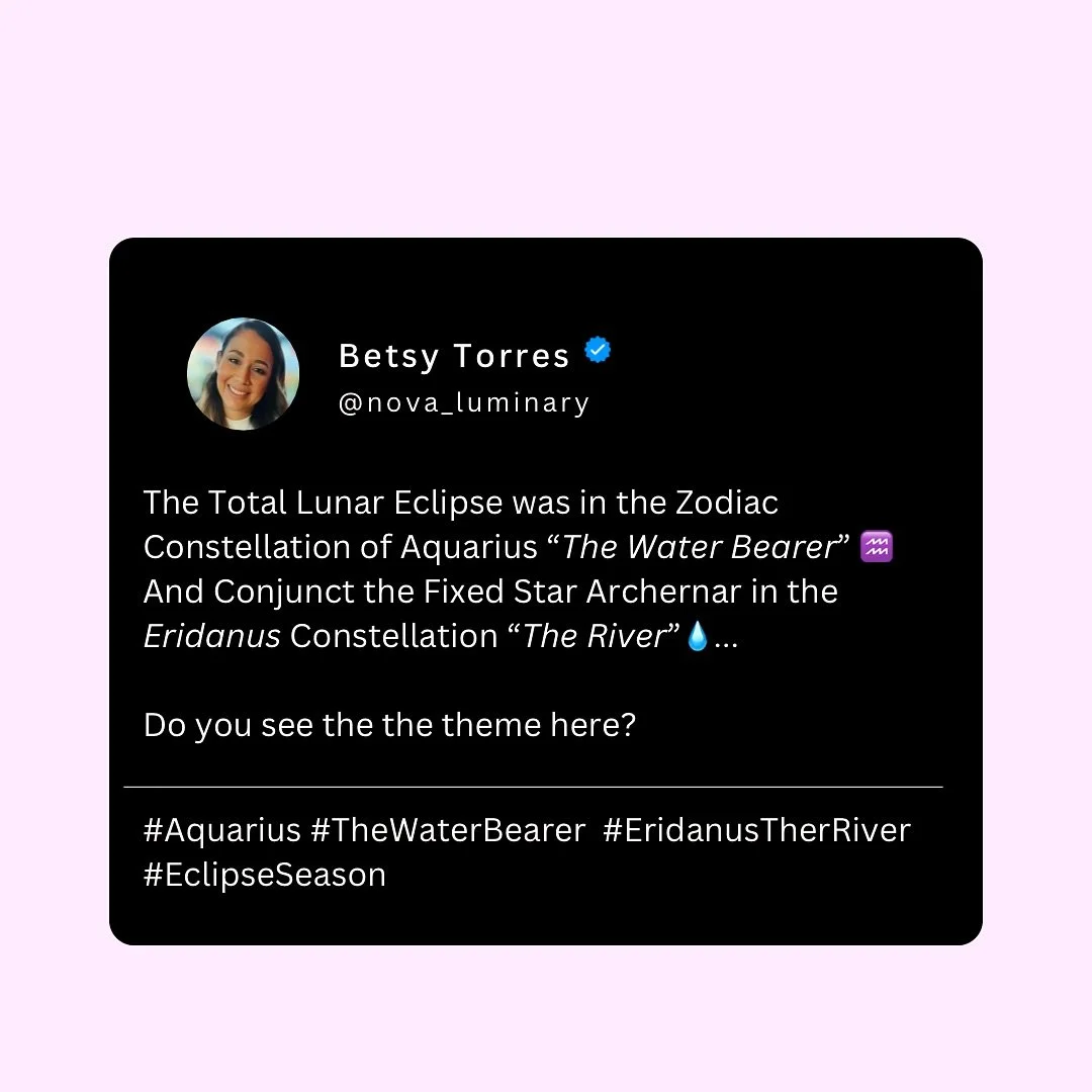 Eclipse Season aligning us the North Node in Aquarius ♒️