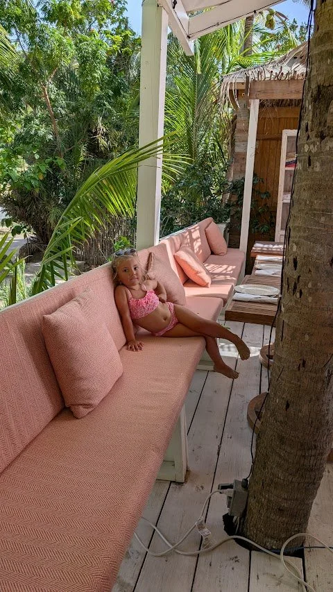 Maddie quite took to the location too!