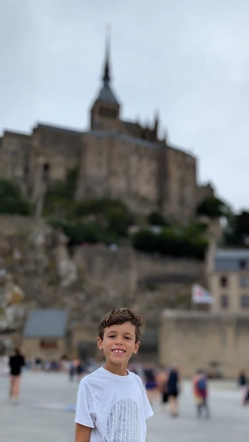 The tidal range at Mont Saint-Michel is up to 15 meters, which is the highest in continental Europe. We arrived and it was low tide, but would be amazing to visit at high tide!