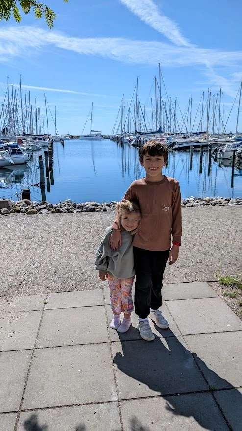 We arrived to sunny skies and our first glimpse of Tranquila at the marina.