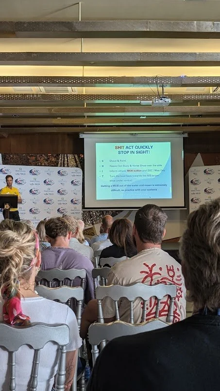 The ARC seminars on safety at sea, provisioning and navigation amongst other topics had commenced and we tried to attend as many as we could (between all the boat work)!