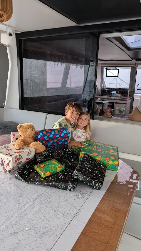Our precious little Maddie turned 4 a few days into the crossing!