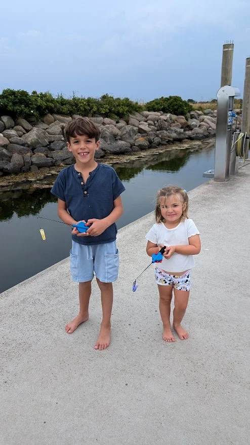 Crab fishing was a 10/10 hit with the kids! They loved baiting mussels and catching crabs (no hook needed).