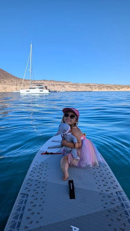Anchor down and princess was ready to head to land!