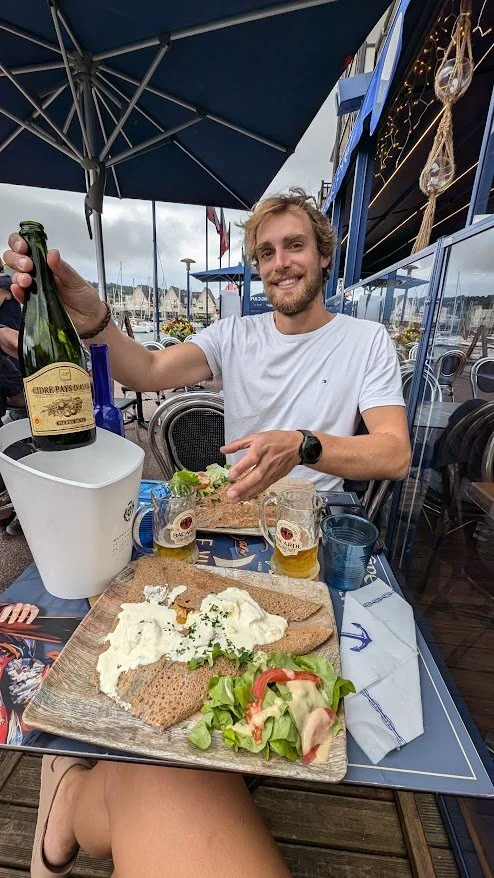 Crepes and cider were pretty much mandatory daily - "When in Bretagne" ;)