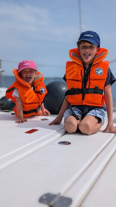 We took Tranquila out for a sail with the previous owner and after 2 weeks on the dock - it was both scary and exciting to be out at sea from our comfort zone at the marina!