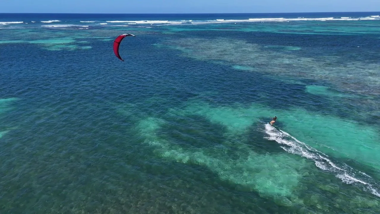 Flat water...
