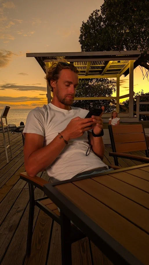 After a big day food shopping in the heat, we had a well deserved dinner and drinks with an incredible sunset backdrop!