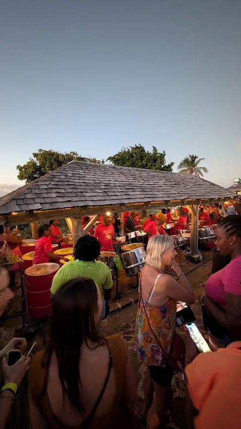 and... great local steel drum vibes and live raggae all night!