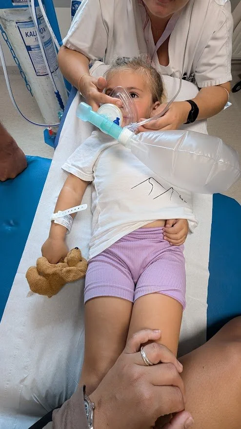 Maddie had her first visit to the ER on the trip as she pulled her arm and it wasn't getting better after 24 hours - so we sailed to our nearest port to head to the DR. After some gas, the DR twisted it back into place and she was good as new!