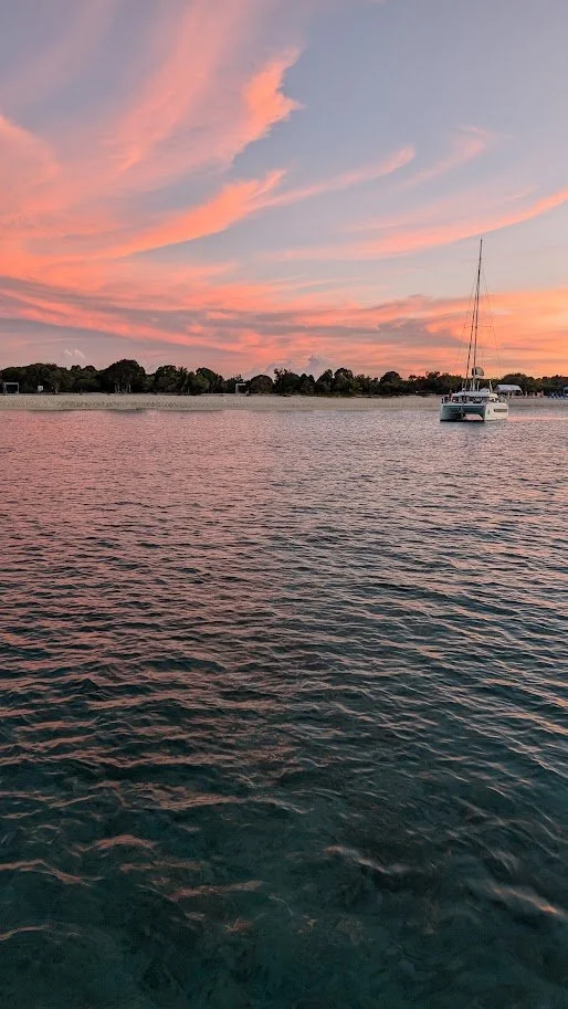 Sunsets on anchor