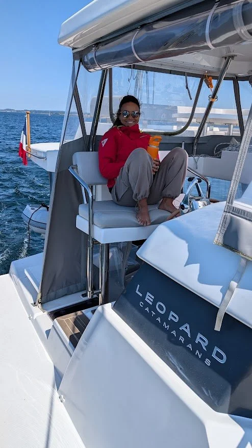 We got lucky with the weather and had sunshine the entire time we sailed - but still rugged up on days where it was windy!