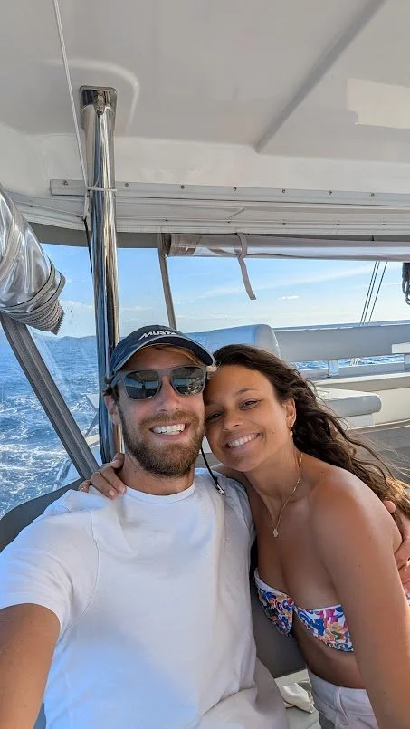 Our first solo sail!