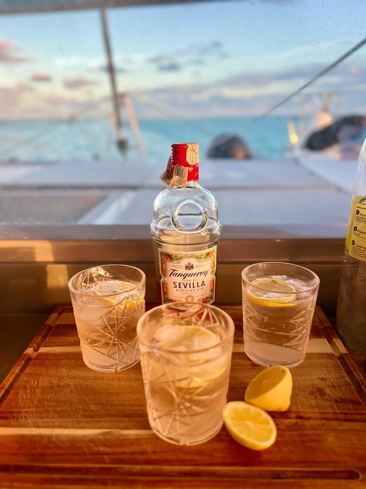 Bartender Meg on duty after a beautiful beach day!