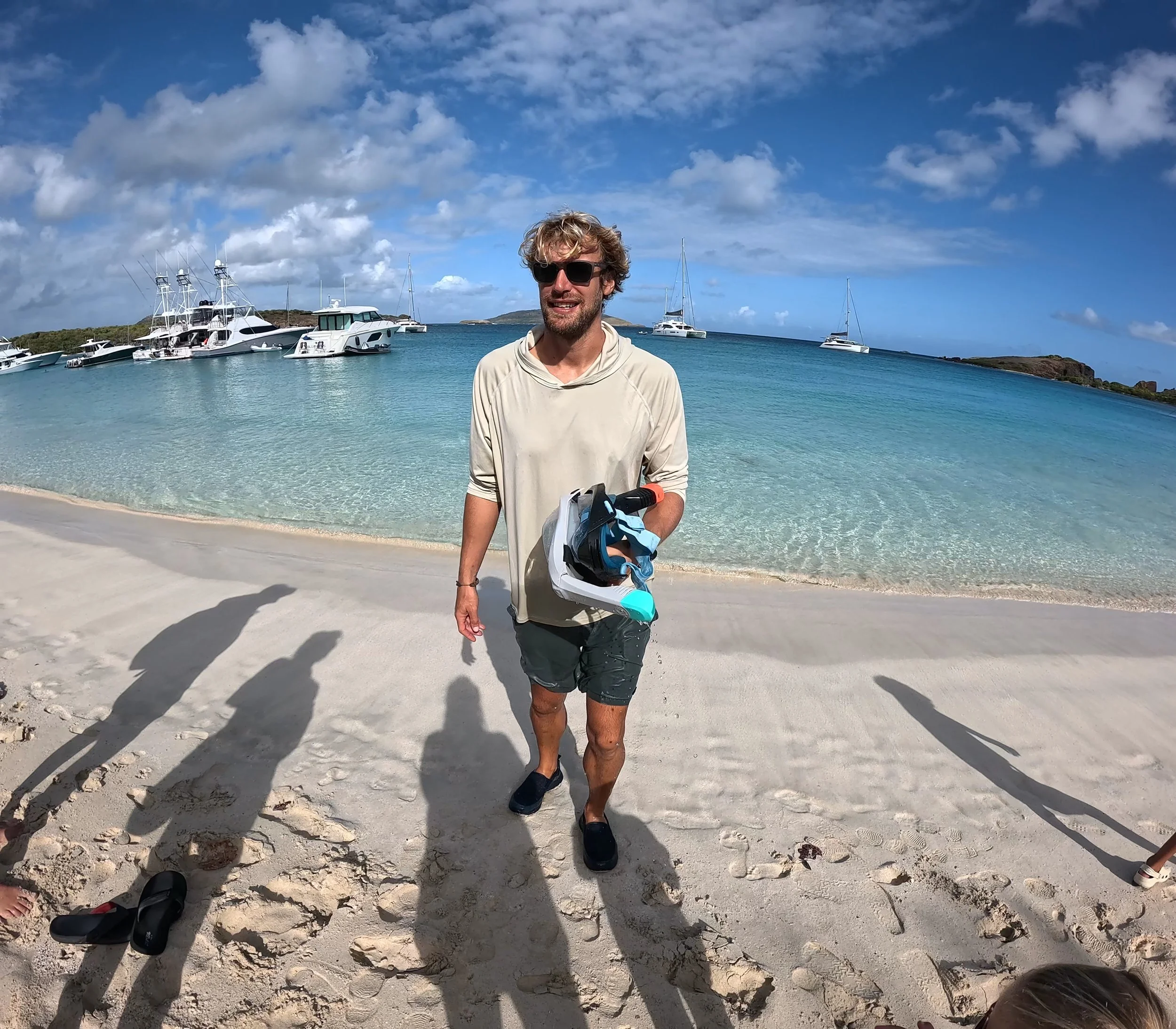 Snorkeling done... time for a hike!